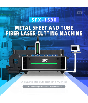 SFX 2000W 3000W 6000W 1530 Metal Sheet and Tube Fiber Laser Cutting Machine